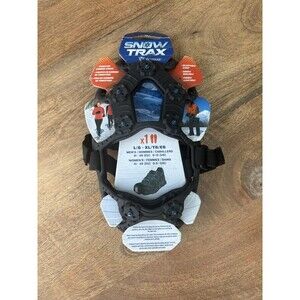 Yaktrax SnowTrax Snowshoe Tail L-XL Black Traction Cleats Tungsten Spikes